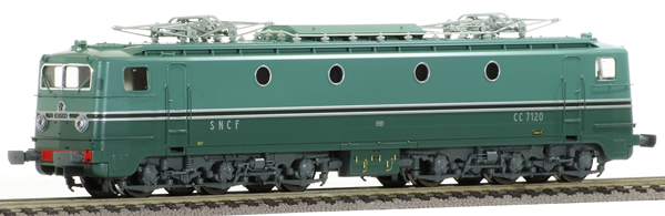 REE Modeles JM002S - French Electric Locomotive Class CC-7120 of the SNCF original green liver South West Paris SO - DCC